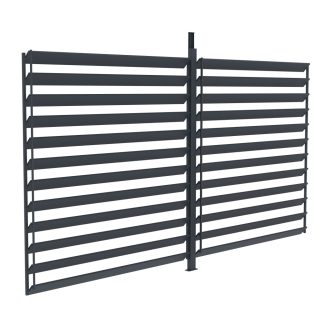   G21 forgatható lamellás oldalfal 3,7x2,2 m Austin pergolához