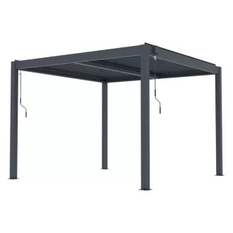   G21 Austin Premium 3x3 m bioklimatikus pergola, antracit alumínium