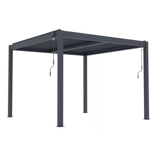 G21 Austin Premium 3x3 m bioklimatikus pergola 100% alumínium, antracit