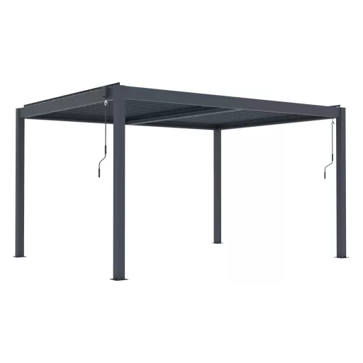 G21 Austin Premium 4x3 m bioklimatikus pergola 100% alumínium, antracit