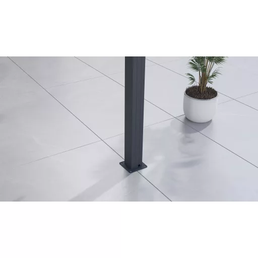 G21 Austin Premium 4x3 m bioklimatikus pergola 100% alumínium, antracit