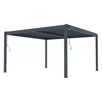   G21 Austin Premium 4x4 m bioklimatikus pergola, antracit alumínium