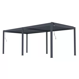   G21 Austin Premium 6x3 m bioklimatikus pergola, antracit alumínium