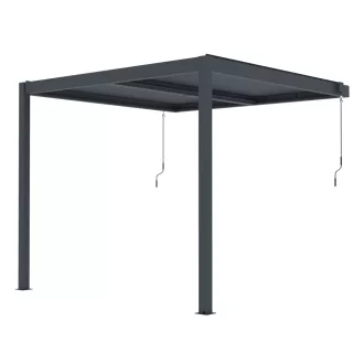 G21 Trenton 3x3 m bioklimatikus pergola, antracit alumínium