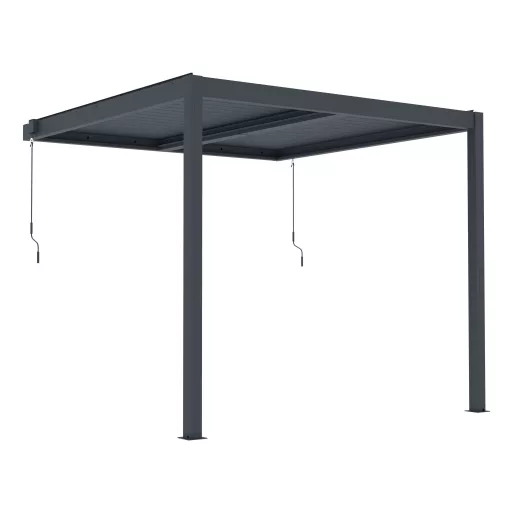 G21 Trenton 3x3 m bioklimatikus pergola, antracit alumínium