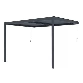 G21 Trenton 4x3 m bioklimatikus pergola, antracit alumínium