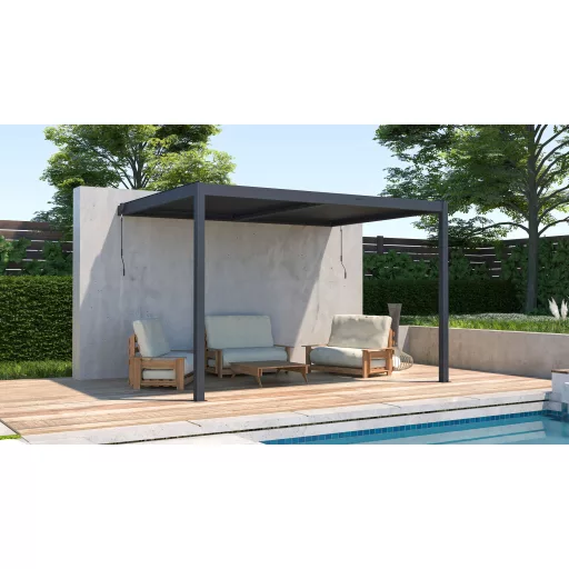 G21 Trenton 4x3 m bioklimatikus pergola, antracit alumínium