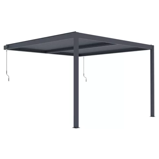 G21 Trenton 4x4 m bioklimatikus pergola, antracit alumínium