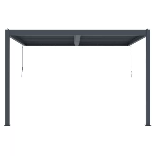 G21 Trenton Premium 4x3 m bioklimatikus pergola 100% alumínium, antracit