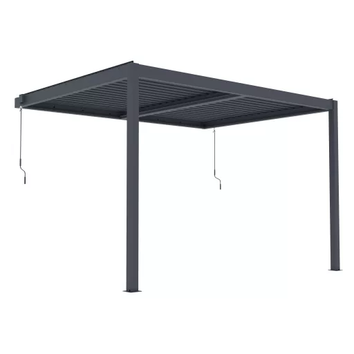 G21 Trenton Premium 4x3 m bioklimatikus pergola 100% alumínium, antracit