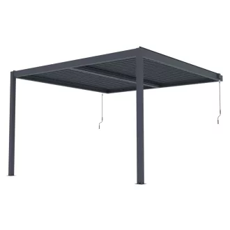   G21 Trenton Premium 4x4 m bioklimatikus pergola 100% alumínium, antracit