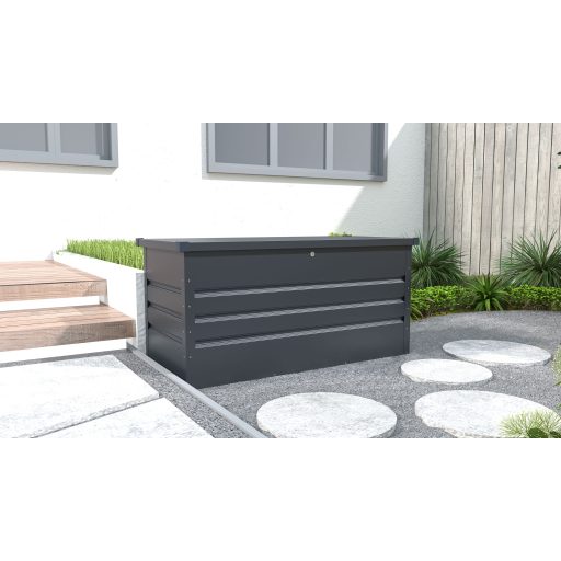 Kerti láda G21 Denver 400 L, antracit fém