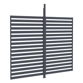   G21 kiegészítő fix lamellás fal 3x2,6 m Trenton pergolához