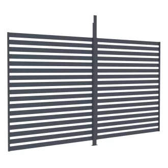   G21 kiegészítő fix lamellás fal 4x2,6 m Trenton pergolához