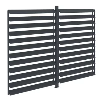   G21 kiegészítő forgatható lamellás oldalfal Austin Premium 6x3 és 6x4 m pergolához / LONG