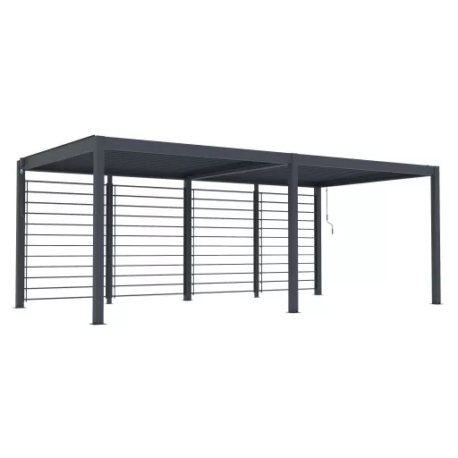 G21 kiegészítő forgatható lamellás oldalfal Austin Premium 6x3 és 6x4 m pergolához / LONG