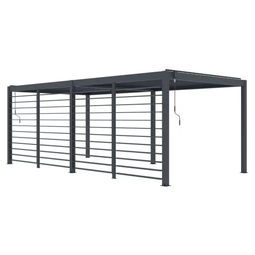 G21 kiegészítő forgatható lamellás oldalfal Austin Premium 6x3 és 6x4 m pergolához / LONG