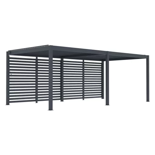 G21 kiegészítő fix lamellás oldalfal Austin Premium 6x3 és 6x4 m pergolához / LONG