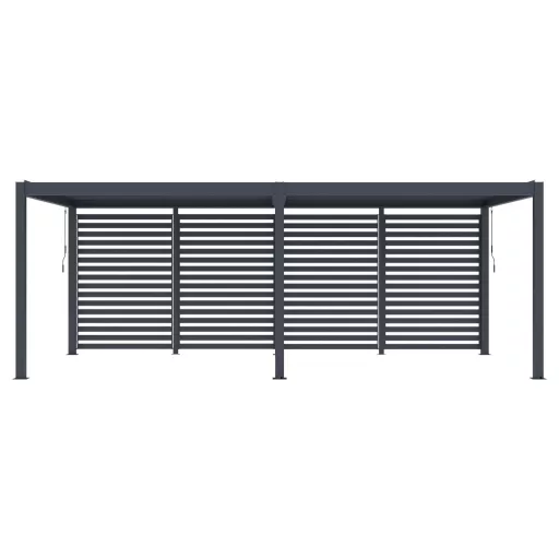 G21 kiegészítő fix lamellás oldalfal Austin Premium 6x3 és 6x4 m pergolához / LONG