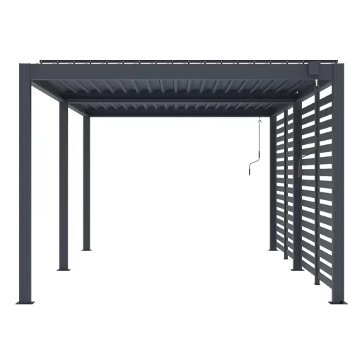 G21 kiegészítő fix lamellás oldalfal Austin Premium 6x3 és 6x4 m pergolához / LONG