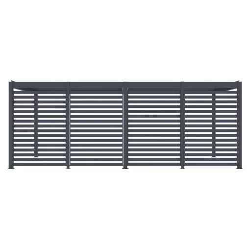 G21 kiegészítő fix lamellás oldalfal Austin Premium 6x3 és 6x4 m pergolához / LONG