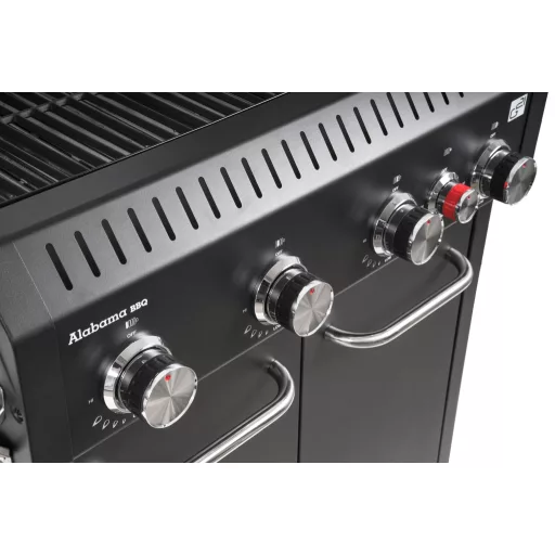 G21 Alabama Black BBQ Premium Line gázgrill, 5 égő + nyomáscsökkentő szelep ingyen