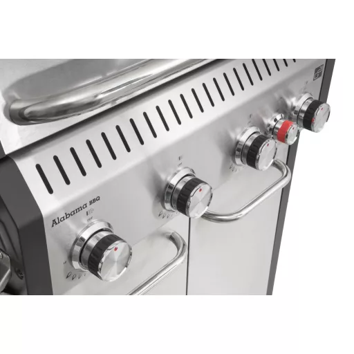 G21 Alabama Silver BBQ Premium Line gázgrill, 5 égő + redukciós szelep ajándékba