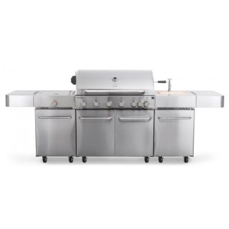   G21 Nevada BBQ konyha Premium Line gázgrill, 8 égőfej + ajándék nyomáscsökkentő