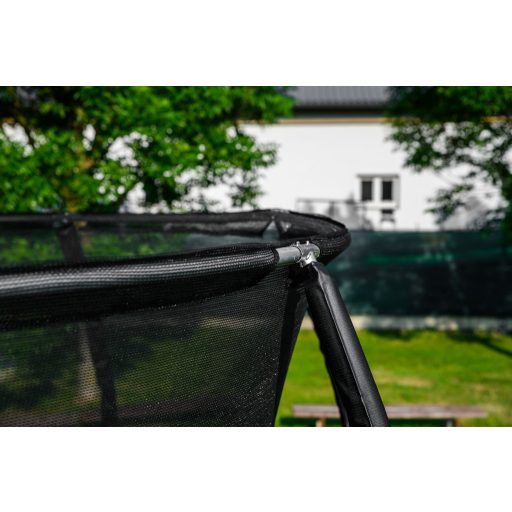 G21 SpaceJump trambulin védőhalóval, 305 cm, ajándék létrával, piros színben