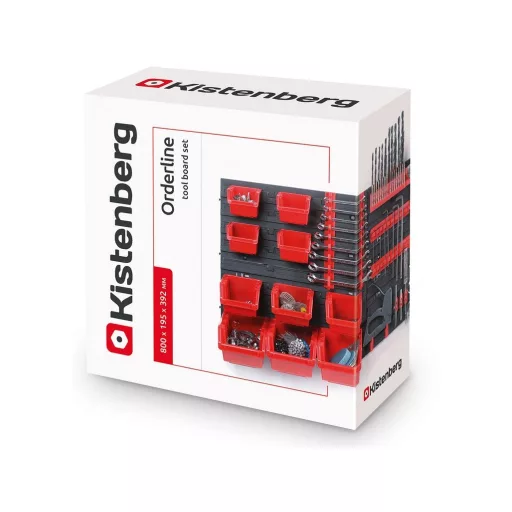 Kistenberg ORDERLINE felakasztható rendszer, 10 doboz és 22 tartó