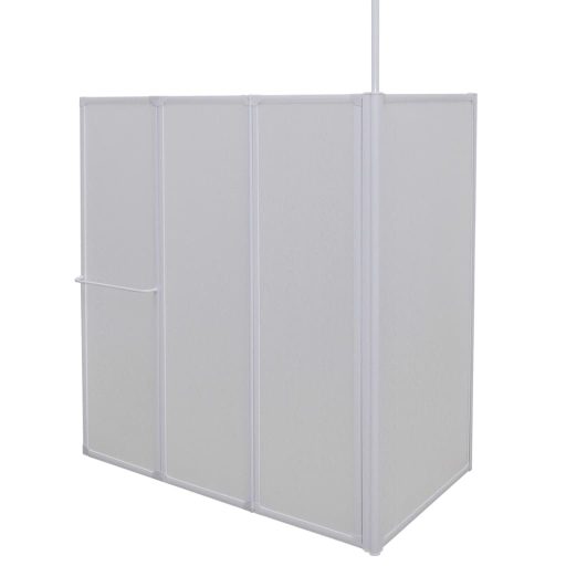 4 paneles összehajtható L formájú kádparaván 70 x 120 x 137 cm