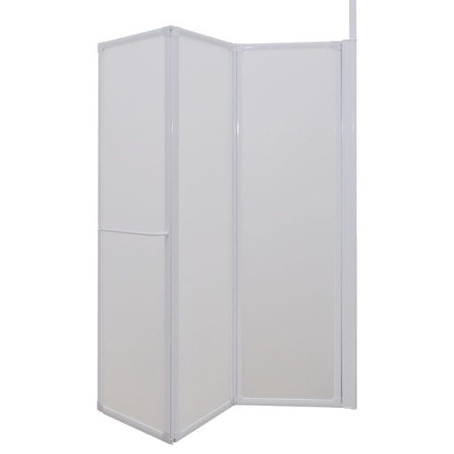 4 paneles összehajtható L formájú kádparaván 70 x 120 x 137 cm