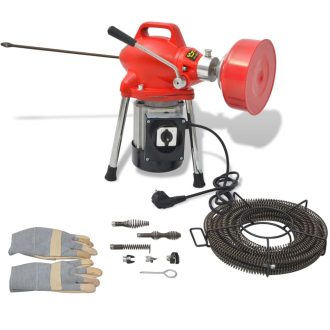 Csőtisztító gép 250 W  12,5 m x 16 mm; 4,5 m x 9,5 mm