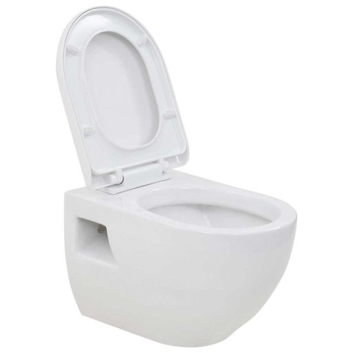 Fehér kerámia fali WC csésze