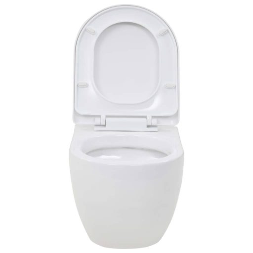 Fehér kerámia fali WC csésze
