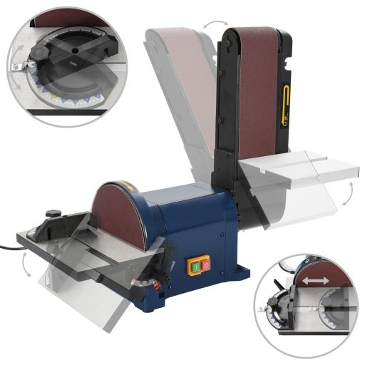 Elektromos korong- és szalagcsiszoló gép 500 W 200 mm