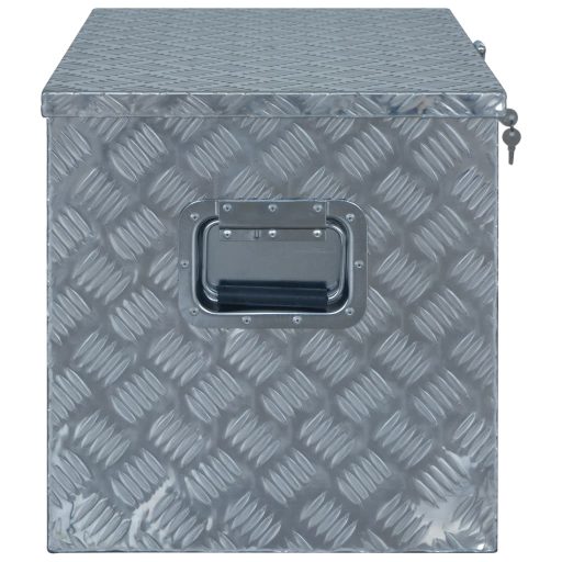 Ezüstszínű alumíniumdoboz 610 x 430 x 455 mm