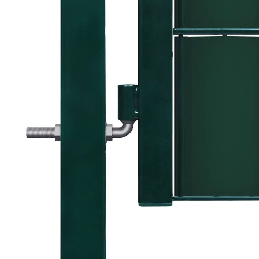 Zöld PVC és acél kerítéskapu 100 x 164 cm