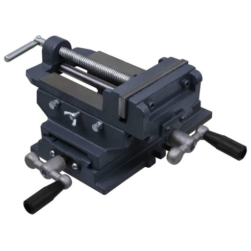 Kézi működtetésű kereszttengelyes satu 150 mm