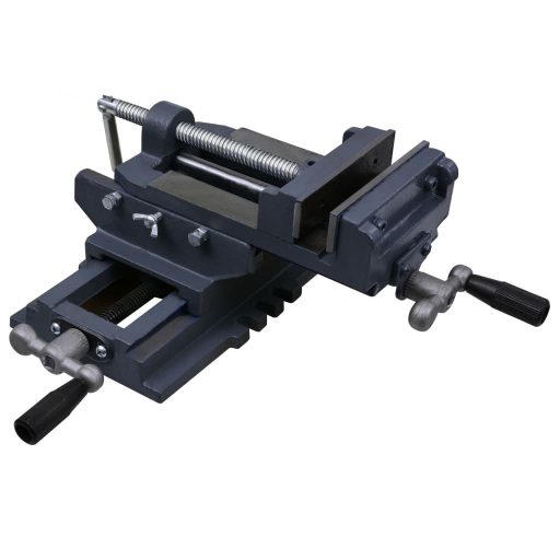 Kézi működtetésű kereszttengelyes satu 150 mm