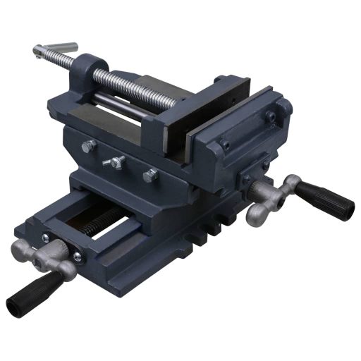 Kézi működtetésű kereszttengelyes satu 150 mm