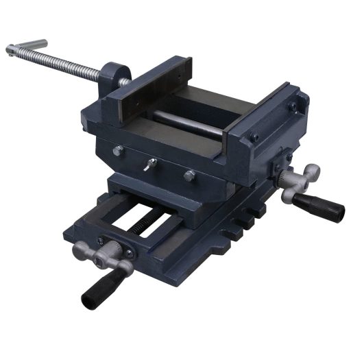 Kézi működtetésű kereszttengelyes satu 150 mm
