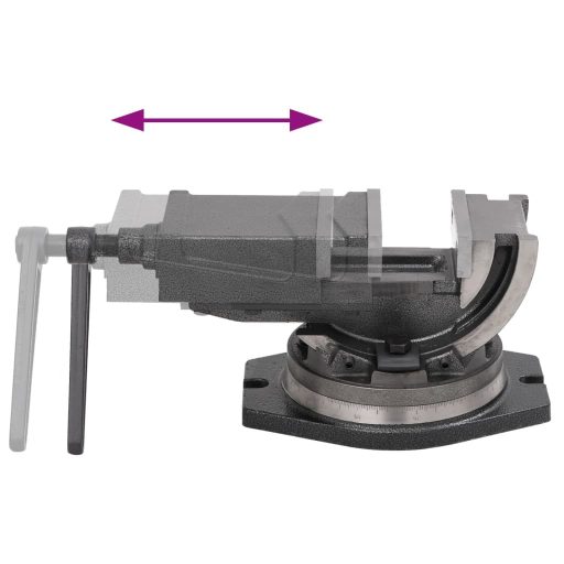 Kéttengelyes dönthető satu 100 mm