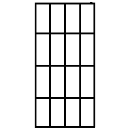 Homályosított edzett üveg zuhanyfal 140 x 195 cm
