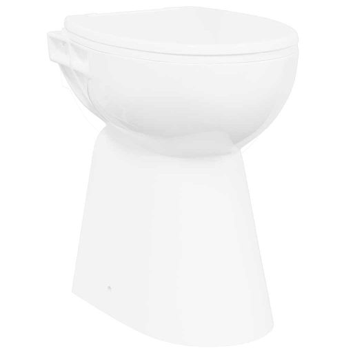 Fehér kerámia perem nélküli WC 7 cm extra magasság Soft Close