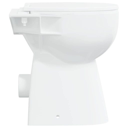 Fehér kerámia perem nélküli WC 7 cm extra magasság Soft Close