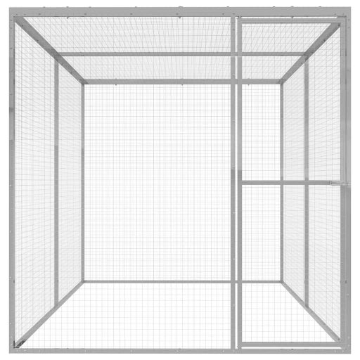 Horganyzott acél macskaketrec 3 x 1,5 x 1,5 m