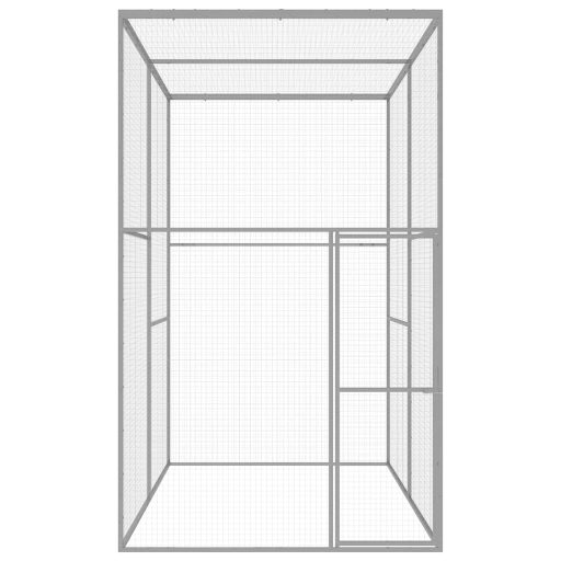 Horganyzott acél macskaketrec 3 x 1,5 x 2,5 m