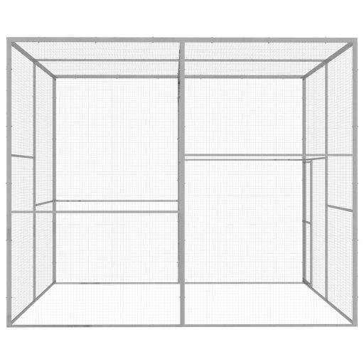 Horganyzott acél macskaketrec 3 x 3 x 2,5 m