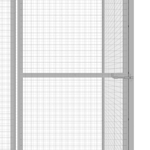 Horganyzott acél macskaketrec 6 x 3 x 2,5 m